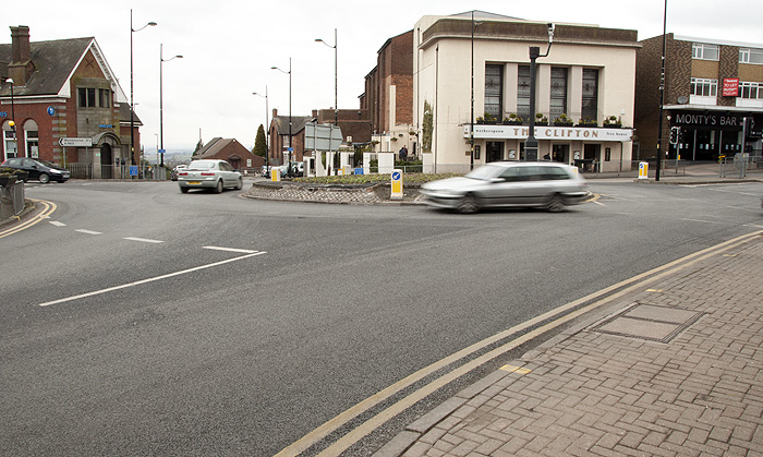 The "Bull Ring" at the center of Sedgley.