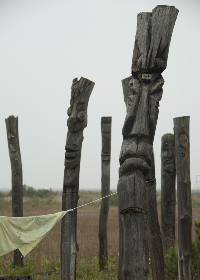 Jangseung totems used as protest.
